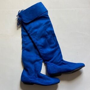 🎉FINAL PRICE🎉 Royal Blue Knee High Blue Size 8 Boots